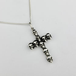 Collection of Gothic Skull Cross Pendant in a gallery layout