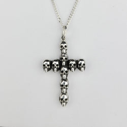 Collection of Gothic Skull Cross Pendant in a gallery layout