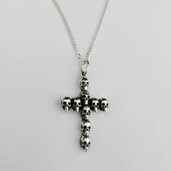 Collection of Gothic Skull Cross Pendant in a gallery layout