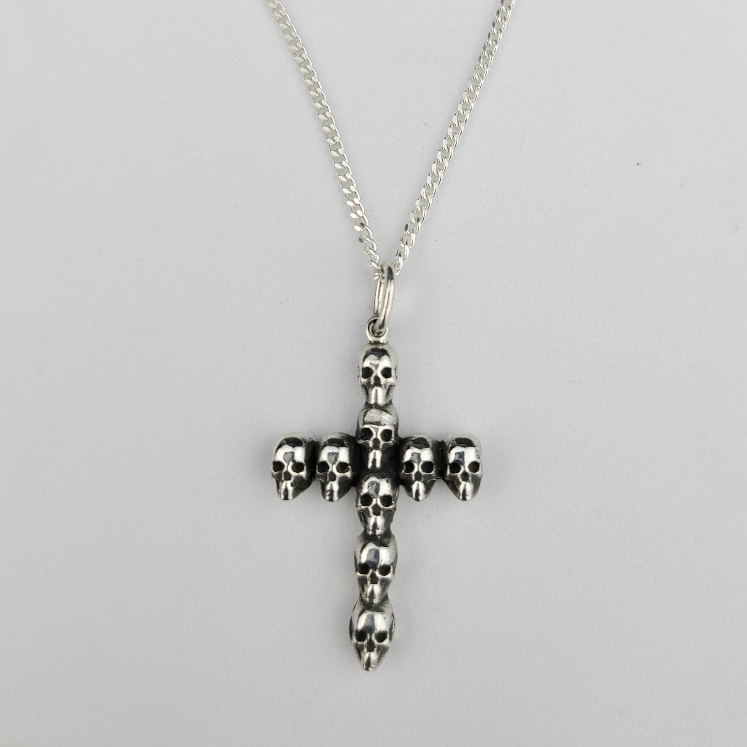 Collection of Gothic Skull Cross Pendant in a gallery layout