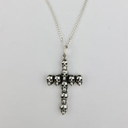 Collection of Gothic Skull Cross Pendant in a gallery layout