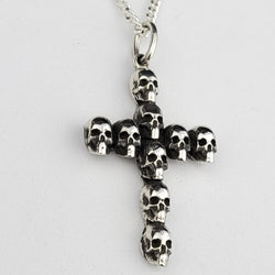 Collection of Gothic Skull Cross Pendant in a gallery layout