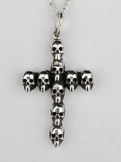 Collection of Gothic Skull Cross Pendant in a gallery layout