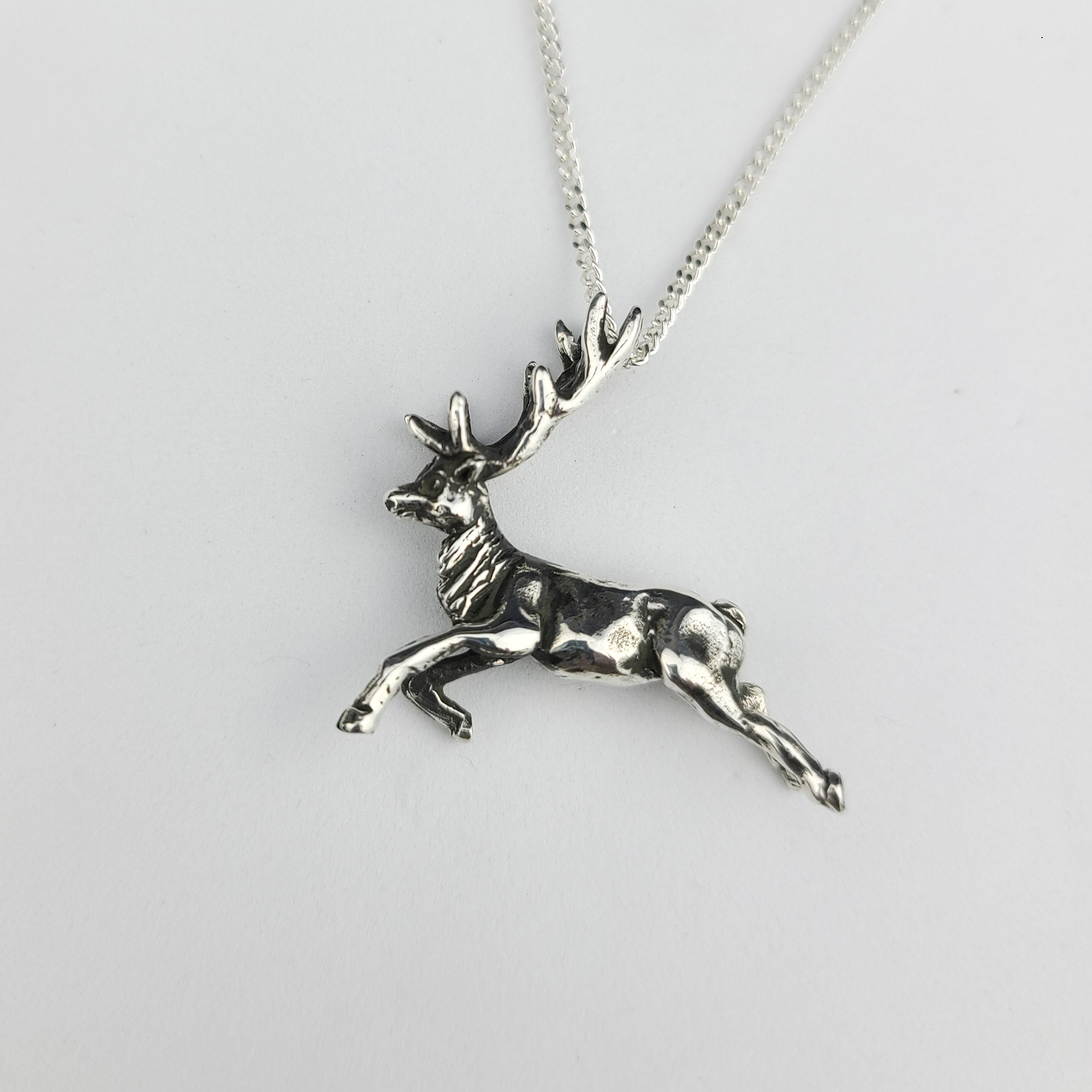 Collection of Silver Deer Pendant - Inchoo Bijoux in a gallery layout