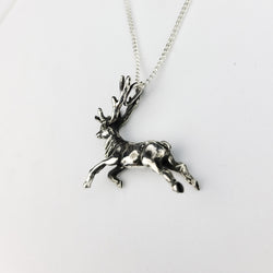 Collection of Silver Deer Pendant - Inchoo Bijoux in a gallery layout