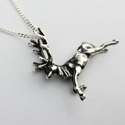 Collection of Silver Deer Pendant - Inchoo Bijoux in a gallery layout