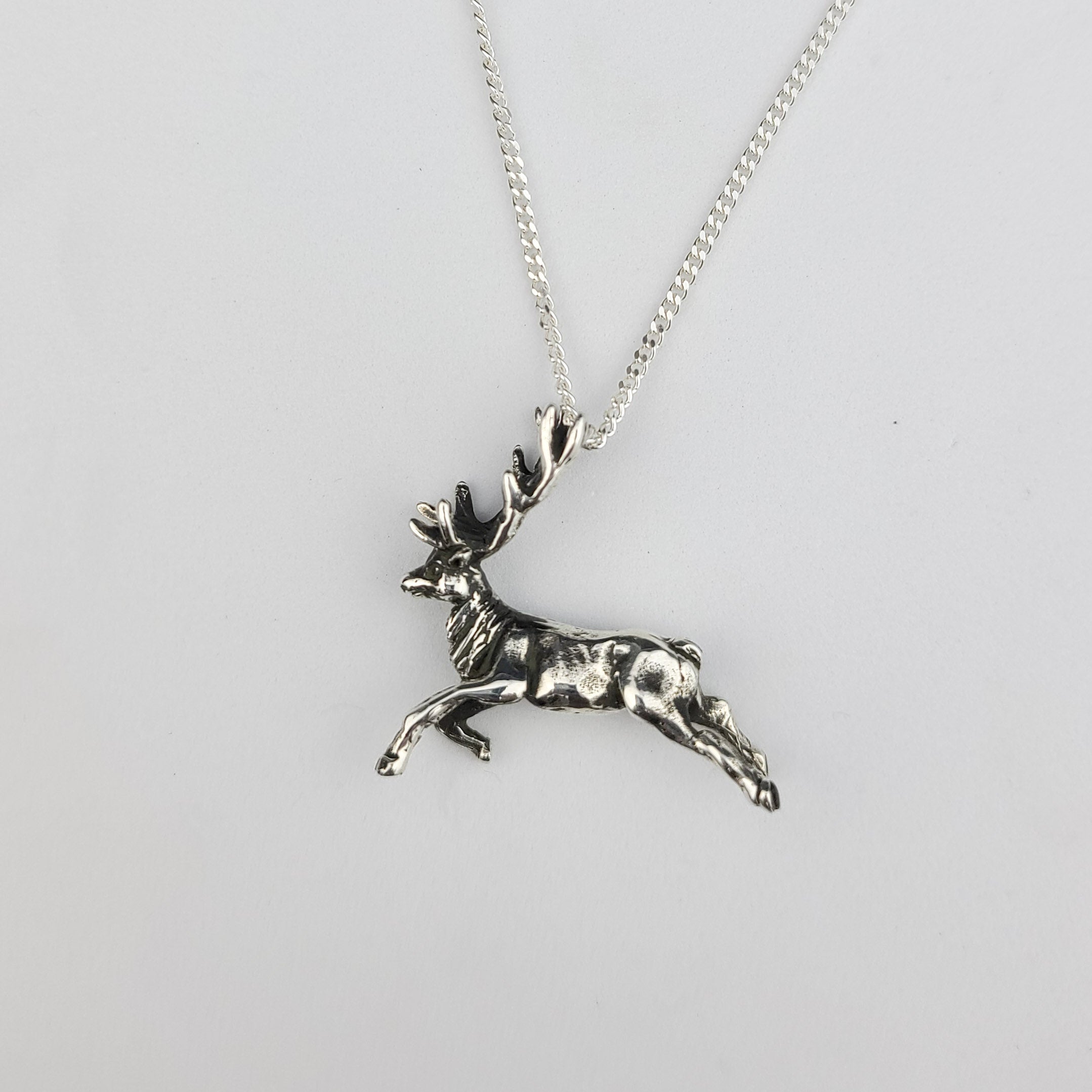Silver Deer Pendant - Inchoo Bijoux