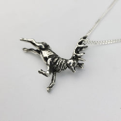 Collection of Silver Deer Pendant - Inchoo Bijoux in a gallery layout