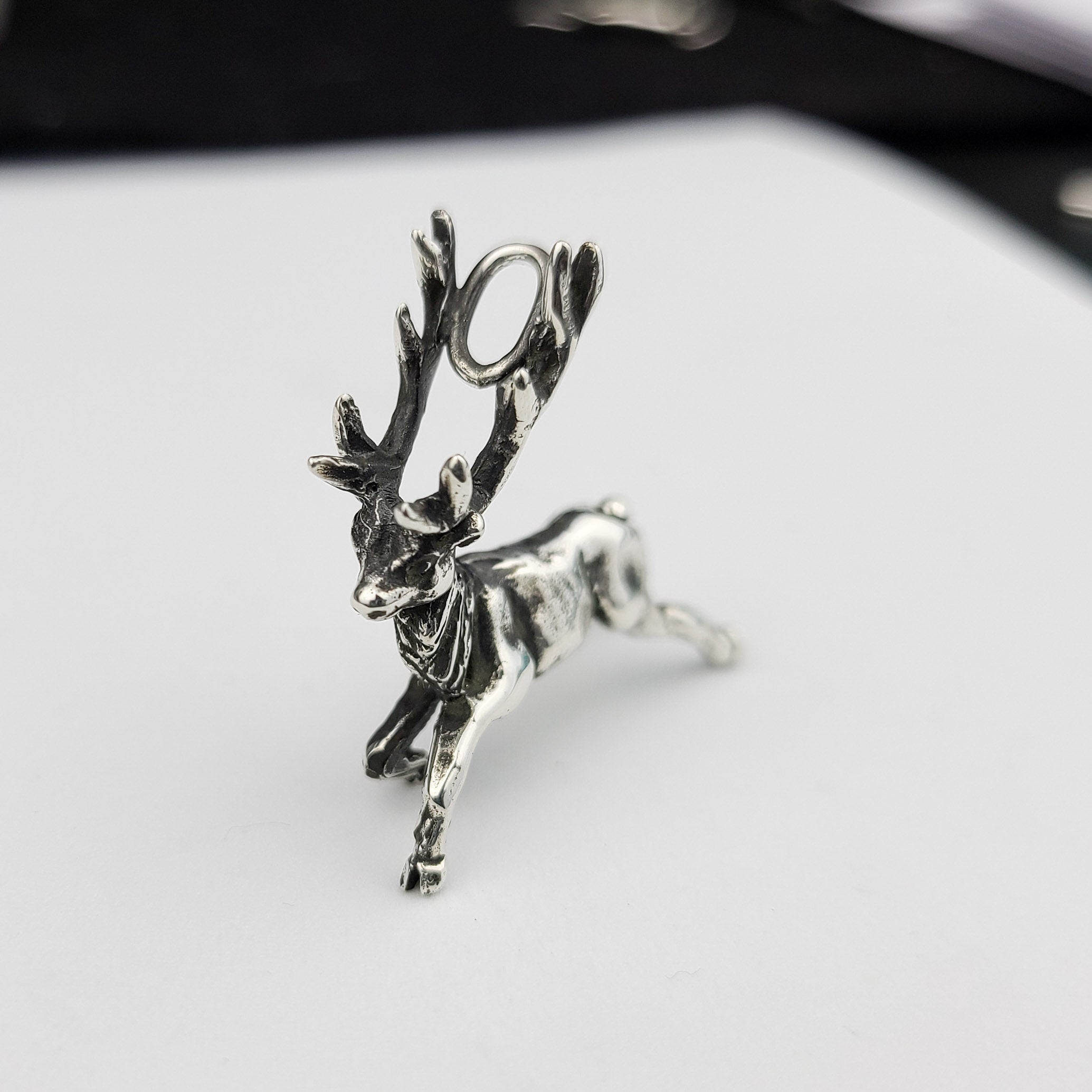 Collection of Silver Deer Pendant - Inchoo Bijoux in a gallery layout