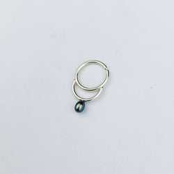 Collection of Dark Pearl Septum Nose Ring in a gallery layout