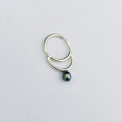 Collection of Dark Pearl Septum Nose Ring in a gallery layout