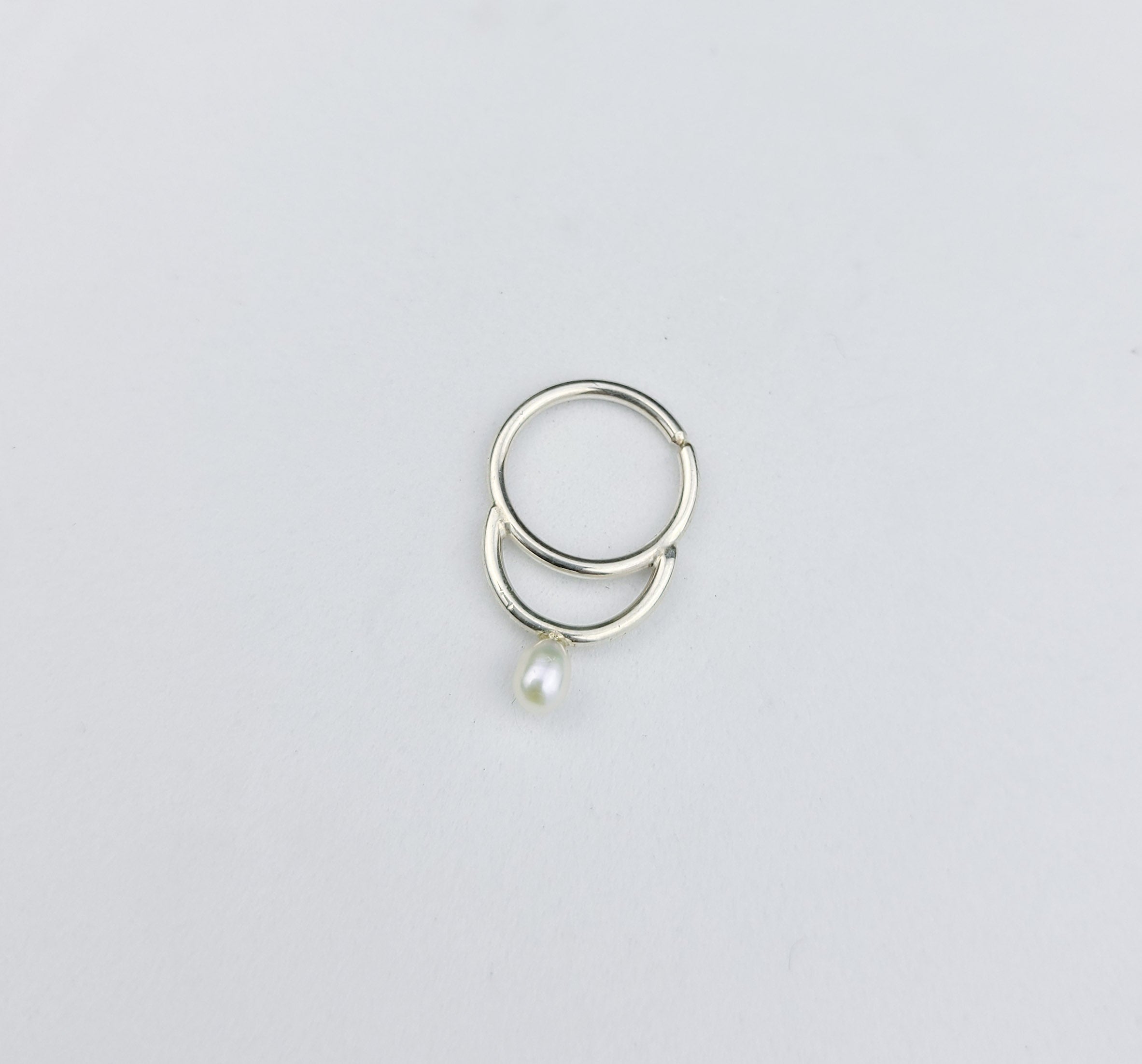 White Pearl Septum Ring