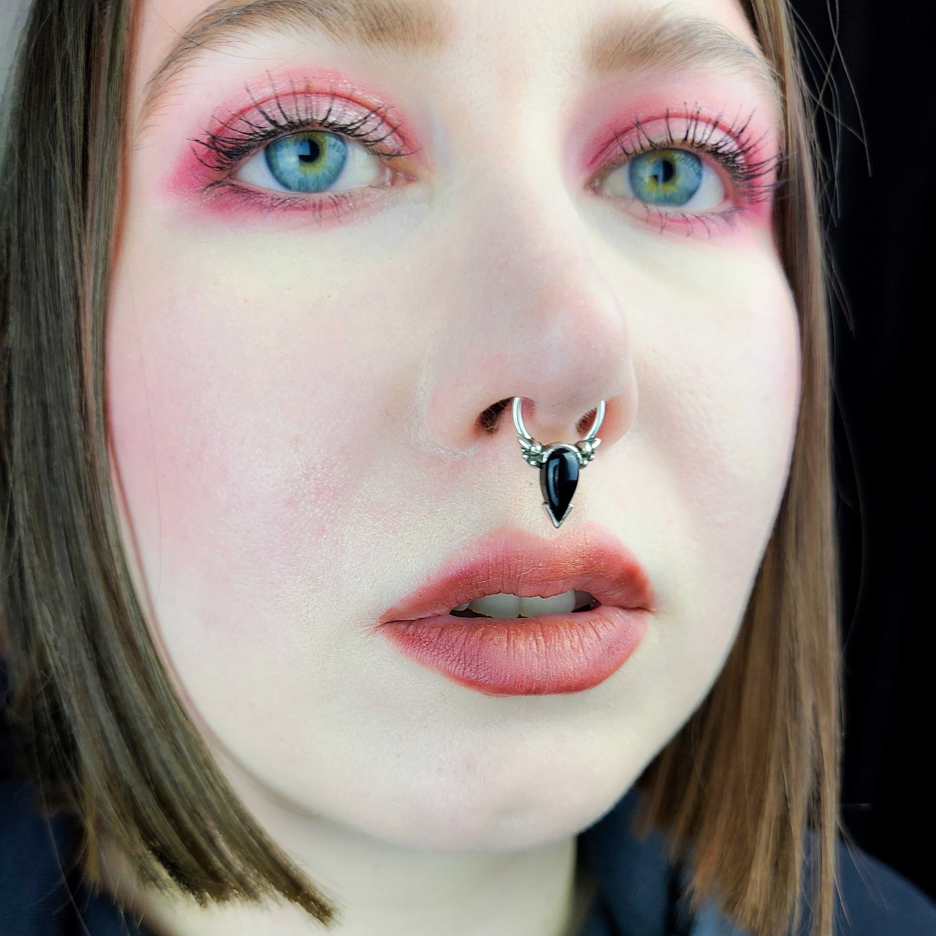 Collection of Onyx Noir Tear Drop Magical Girl Septum in a gallery layout