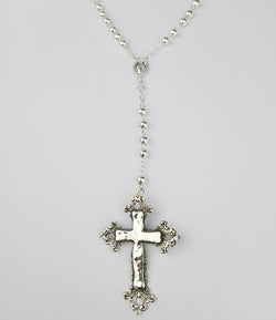 Collection of Baroque Cross Massive Rosary Necklace in a gallery layout