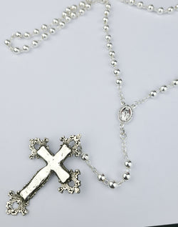 Collection of Baroque Cross Massive Rosary Necklace in a gallery layout