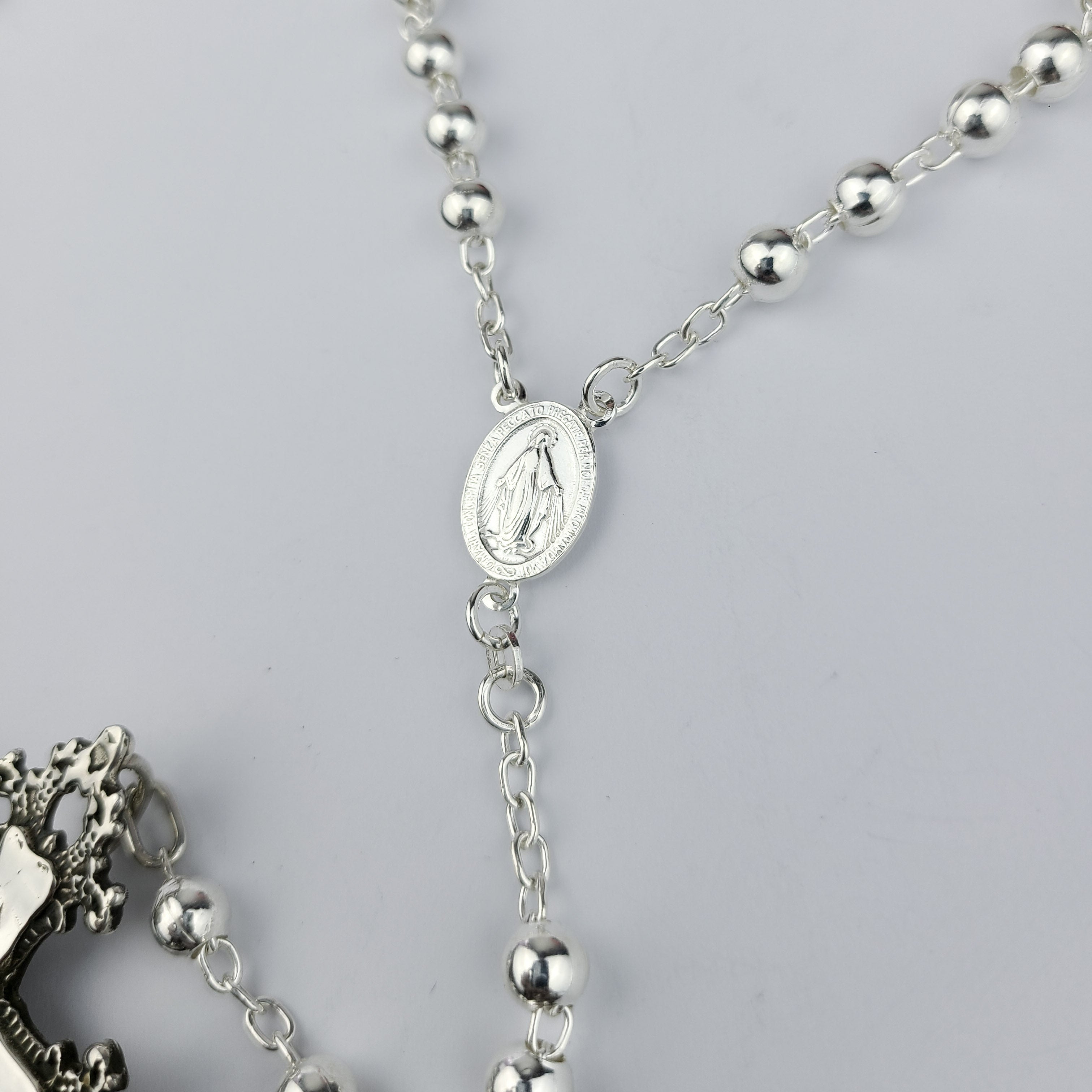 Collection of Baroque Cross Massive Rosary Necklace in a gallery layout