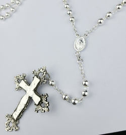 Collection of Baroque Cross Massive Rosary Necklace in a gallery layout