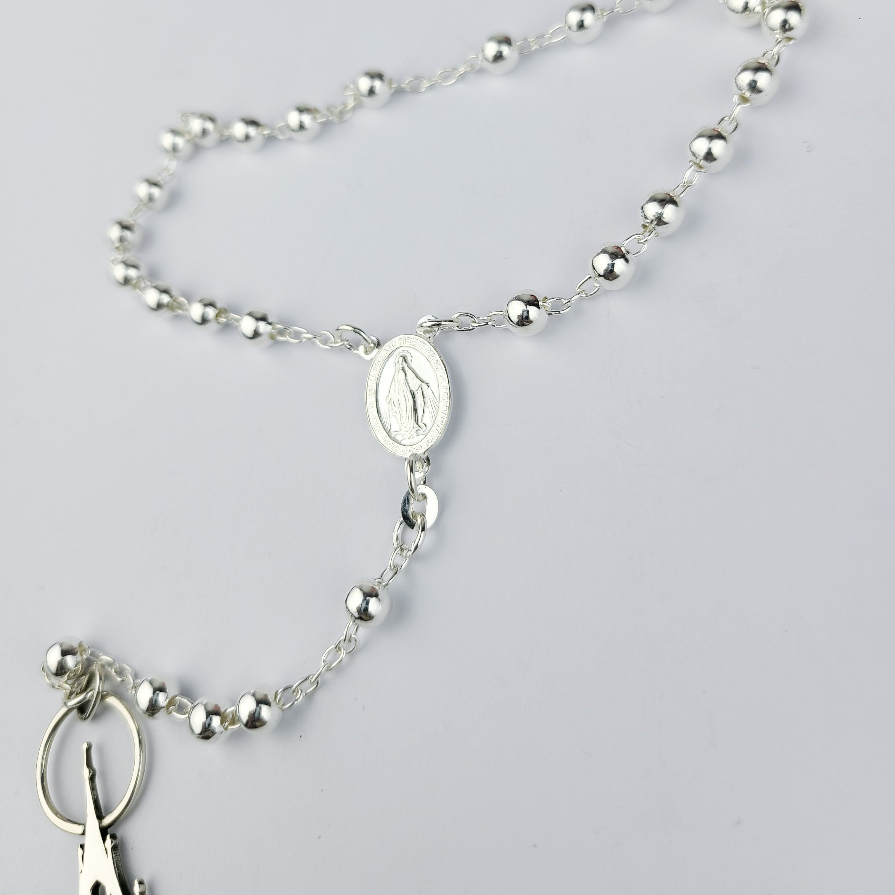 Collection of 5mm Rosary Beads Necklace in a gallery layout