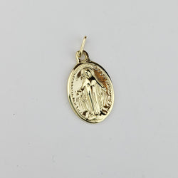 Collection of 10K - 14K Yellow Gold Mary Pendant in a gallery layout