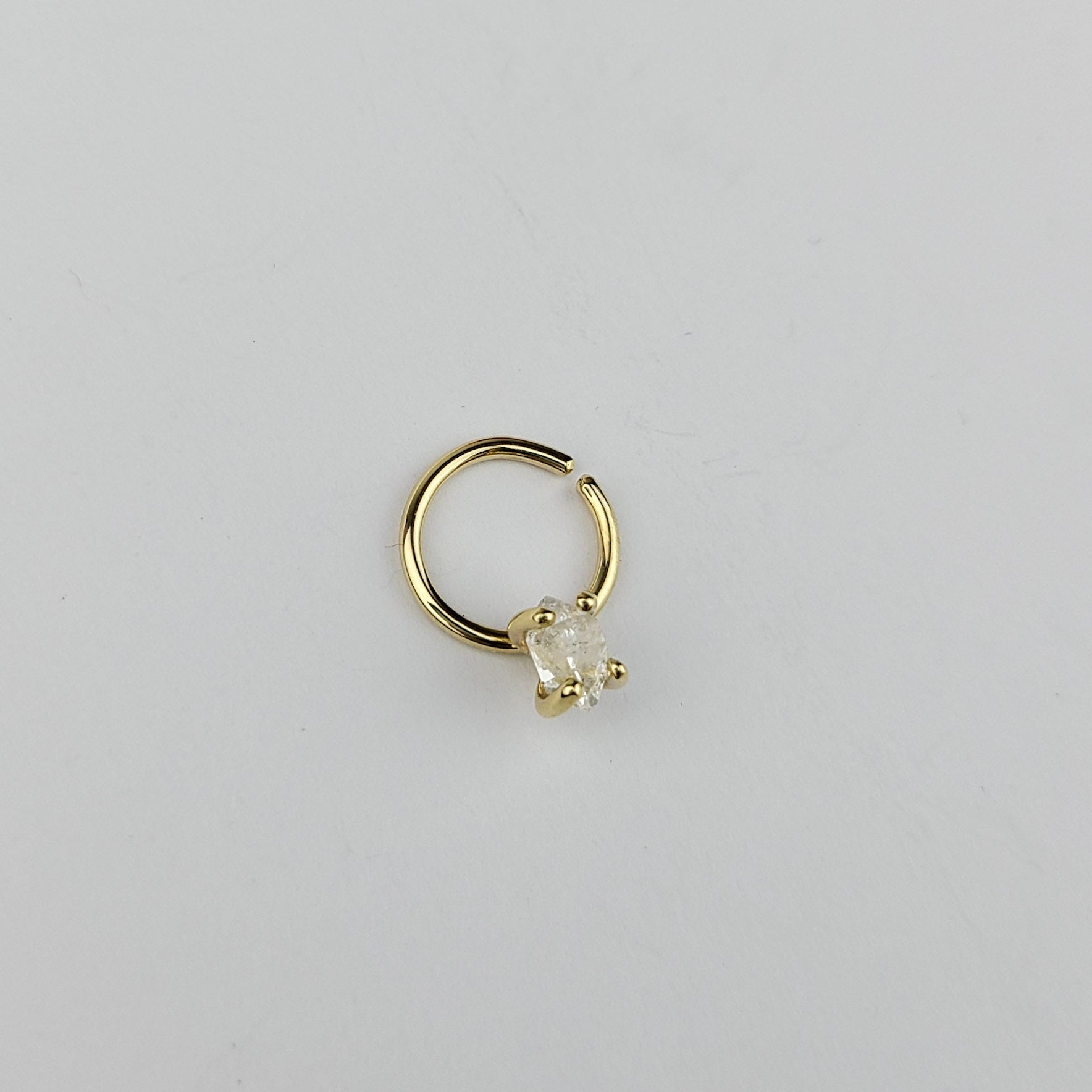 Gold and diamond septum rings Clearance