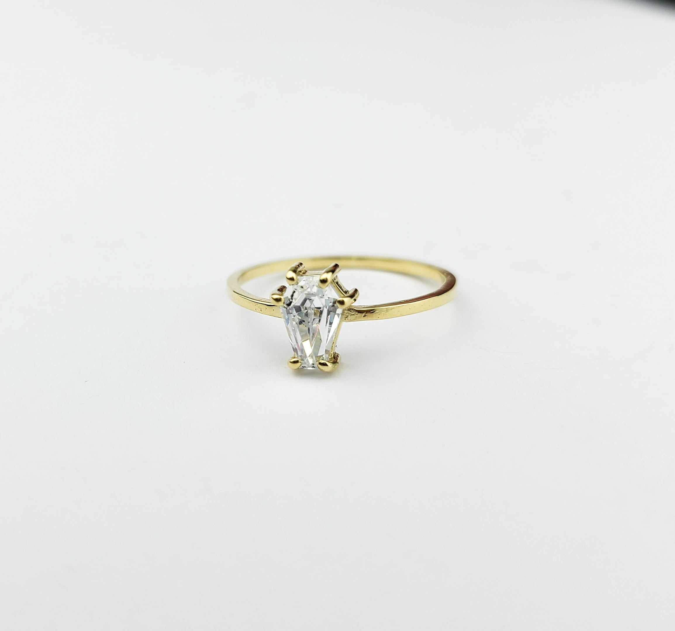 Collection of Coffin Wedding Ring - Yellow Gold in a gallery layout