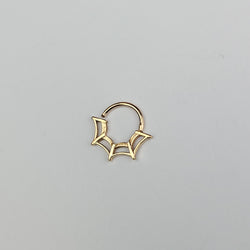 Collection of 10K - 14K Rose Gold Spiderweb Septum Piercing in a gallery layout