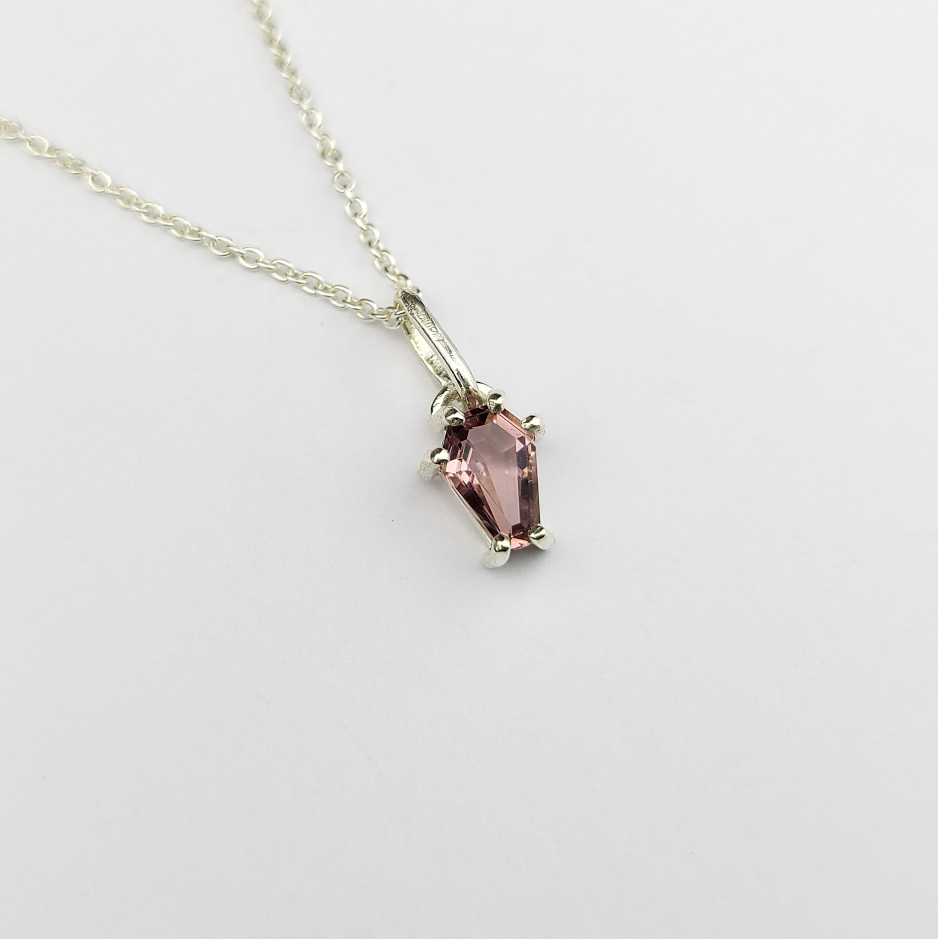 Collection of Dust Pink Coffin Pendant in a gallery layout