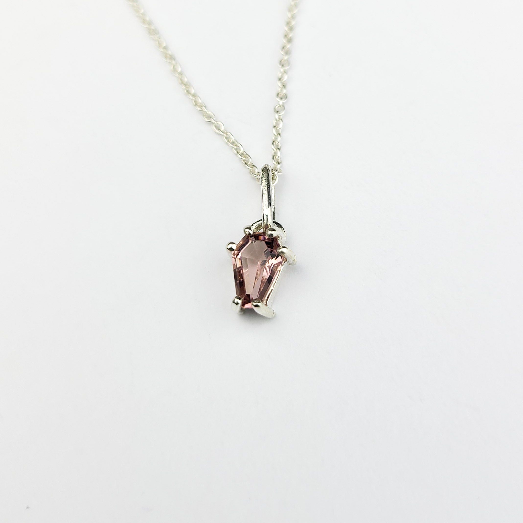 Collection of Dust Pink Coffin Pendant in a gallery layout