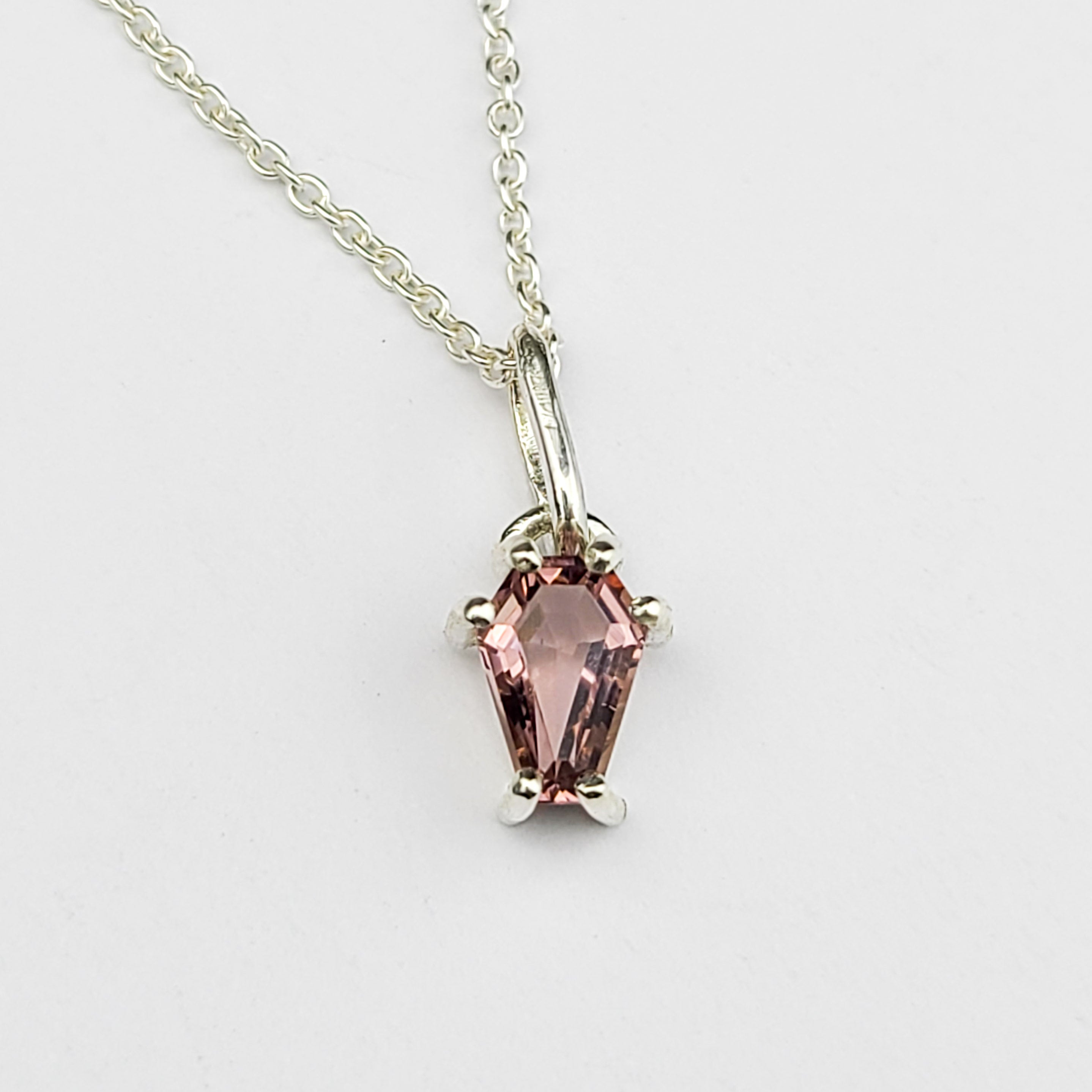 Collection of Dust Pink Coffin Pendant in a gallery layout