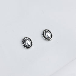 Collection of Small Oval Minimal Stud Earrings in a gallery layout