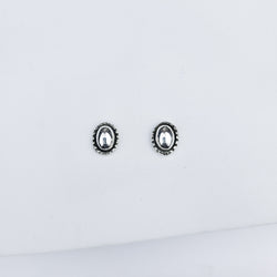 Collection of Small Oval Minimal Stud Earrings in a gallery layout