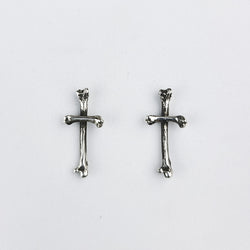 Collection of Boucles d'oreilles Small Bone Stud, Boucles d'oreilles Tiny Cross in a gallery layout