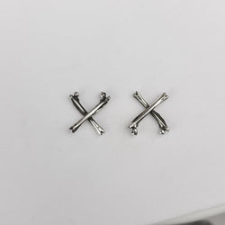 Collection of X Bone Earrings in a gallery layout