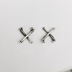 Collection of X Bone Earrings in a gallery layout