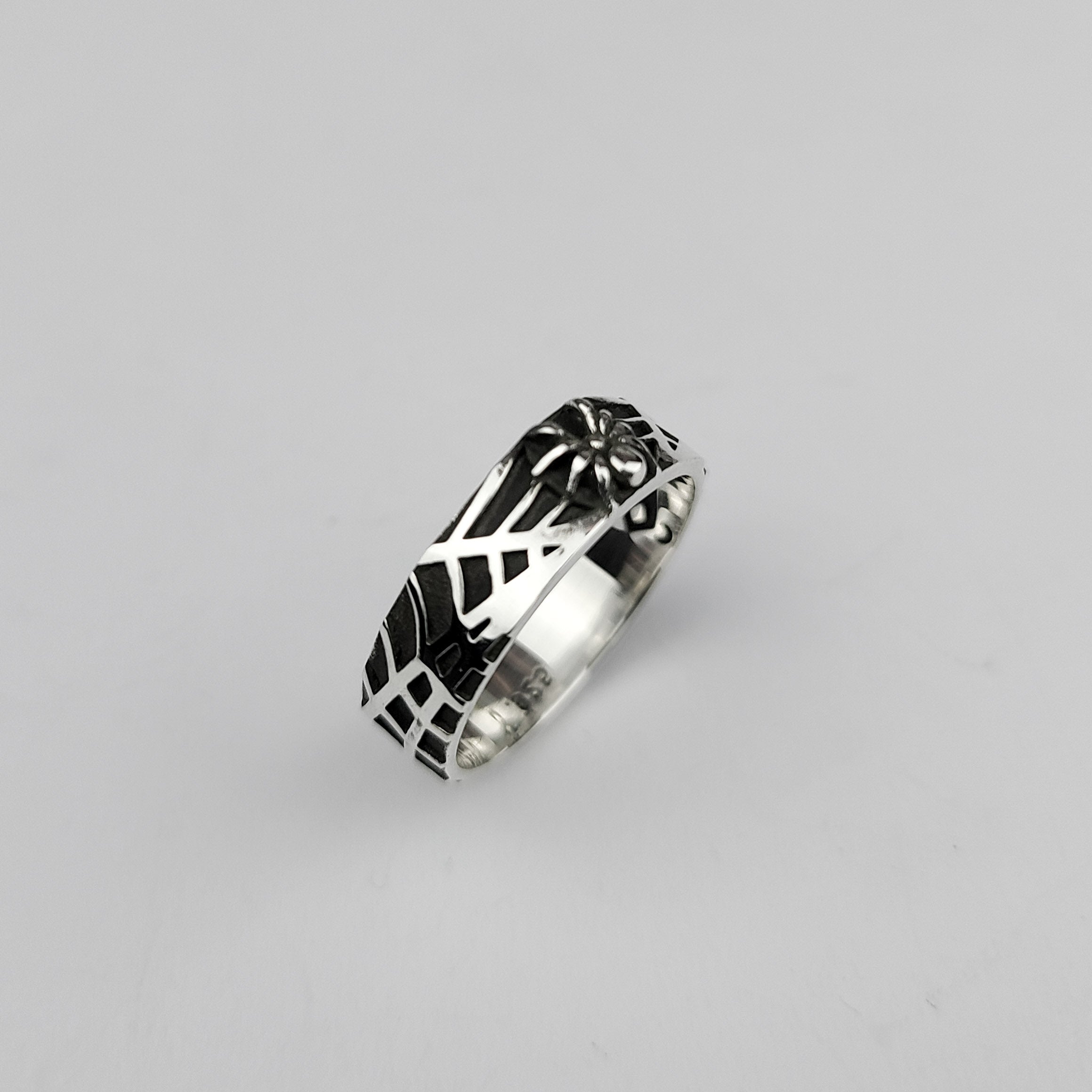 Spider and Spider Web Ring Band
