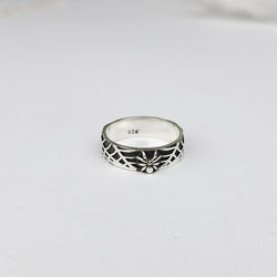 Collection of Spider and Spider Web Ring Band in a gallery layout