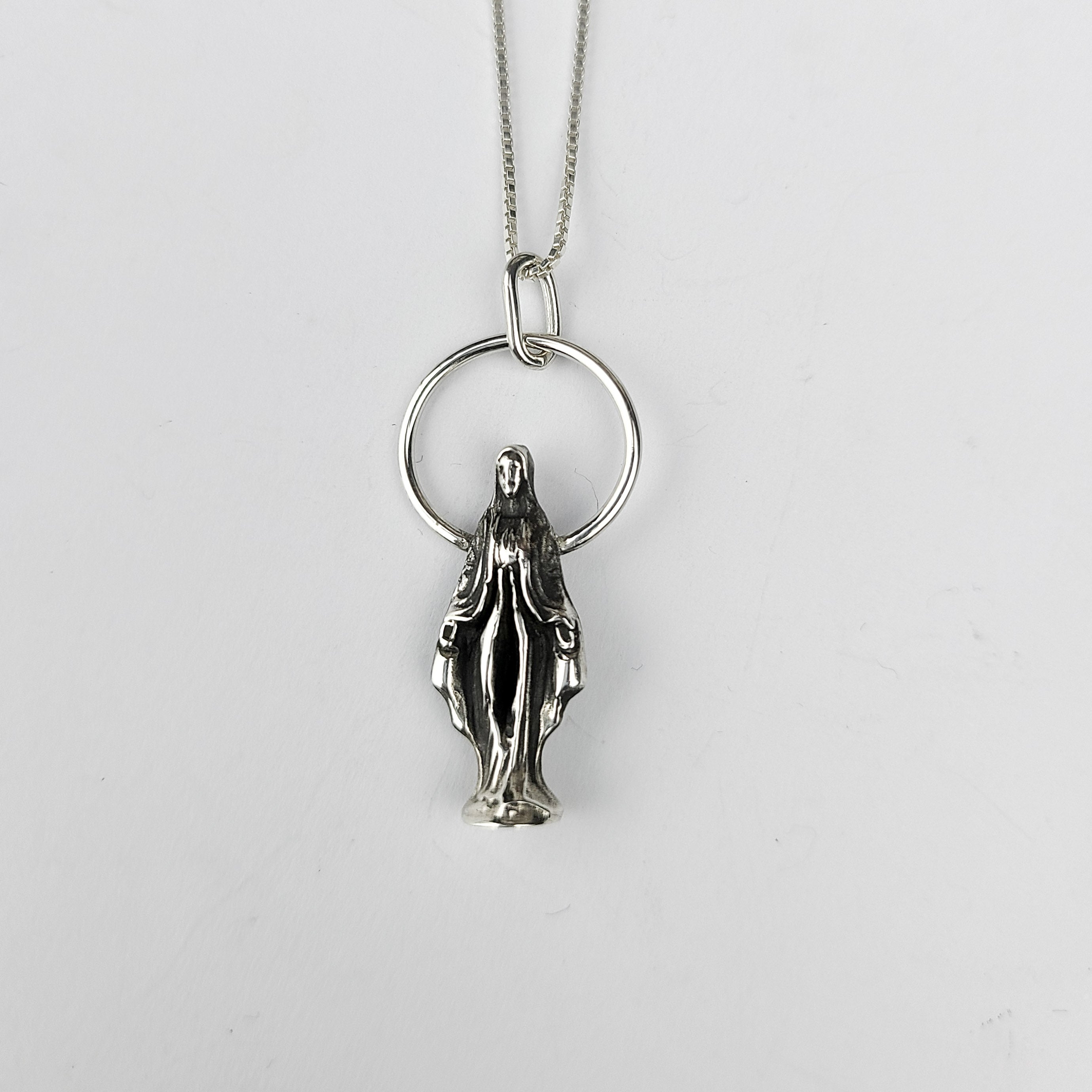 Collection of Mother Vulva Virgin Mary Pendant in a gallery layout