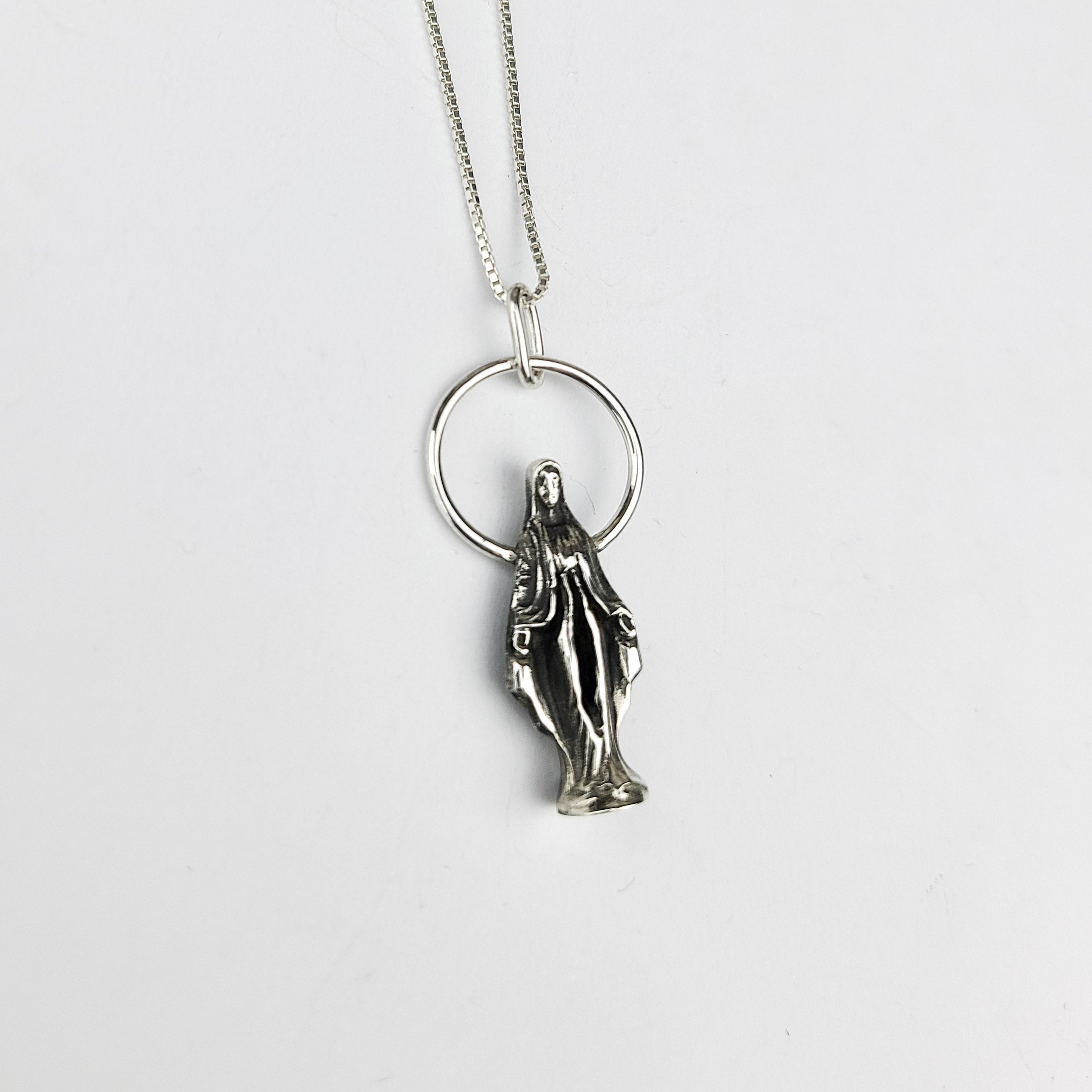 Collection of Mother Vulva Virgin Mary Pendant in a gallery layout