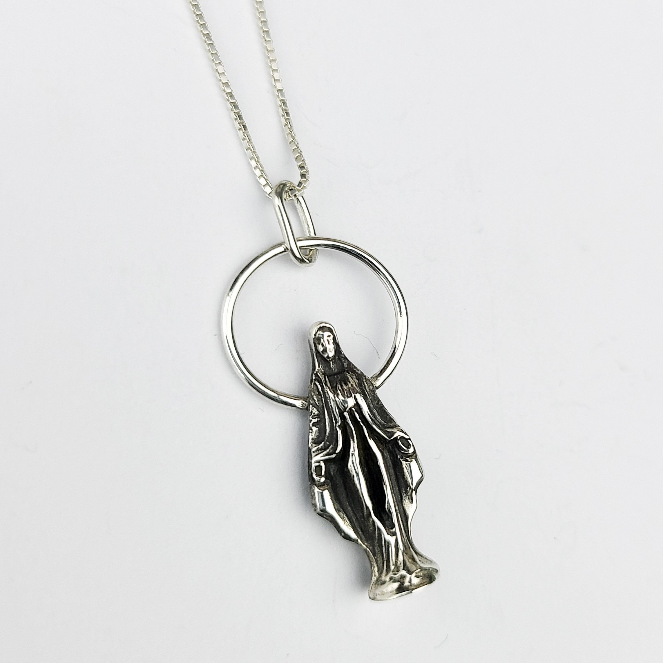 Collection of Mother Vulva Virgin Mary Pendant in a gallery layout