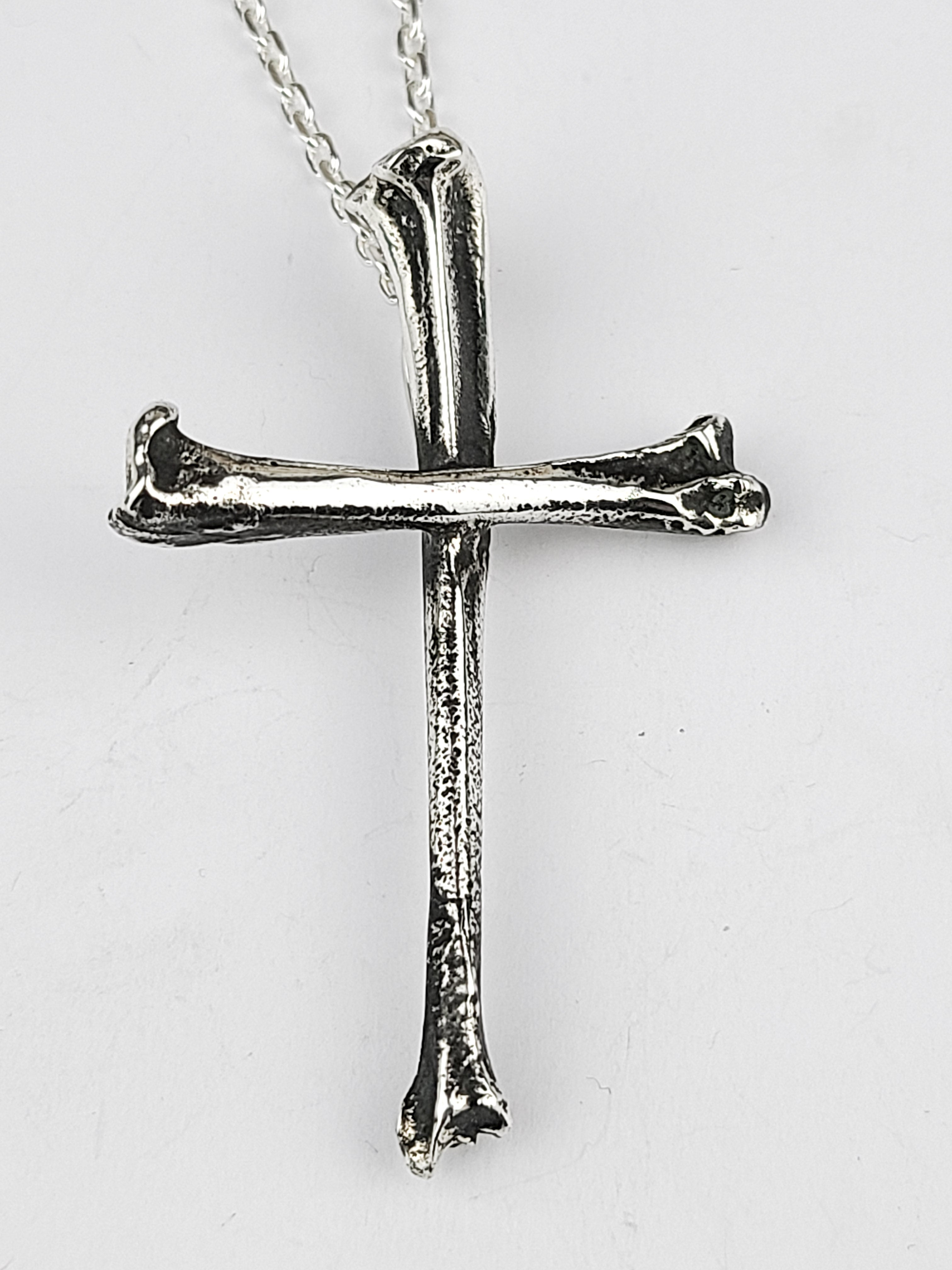 Collection of Heavy Bone Cross Pendant in a gallery layout