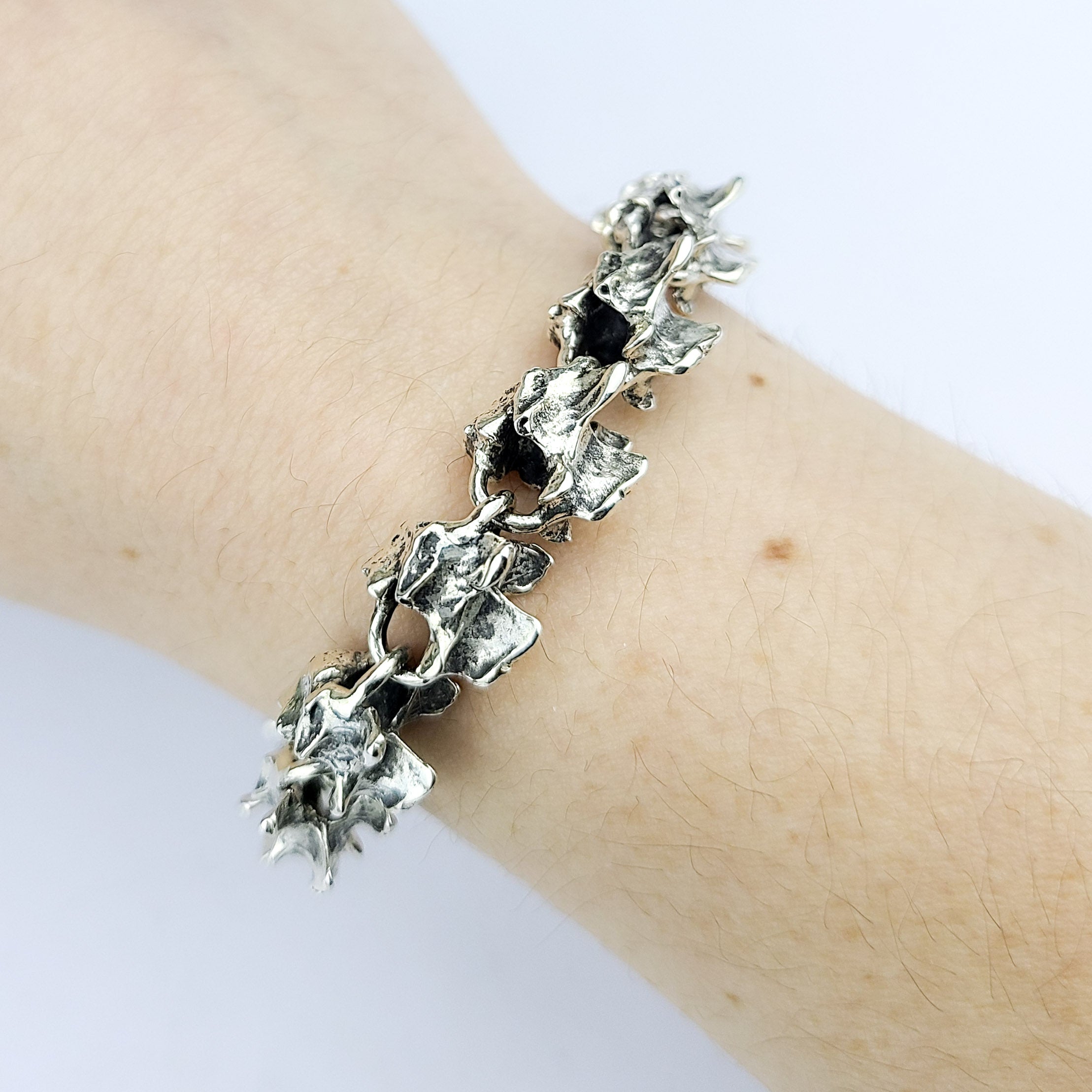 Chunky 925 Sterling Silver Chain Link Bracelet, Geometric Thick Chain Bangle  - Etsy Sweden | Chunky silver bracelet, Chain link bracelet, 925 sterling  silver chain