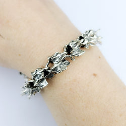 Collection of Bracelet Chunky Spine, Bracelet pour homme en argent lourd in a gallery layout