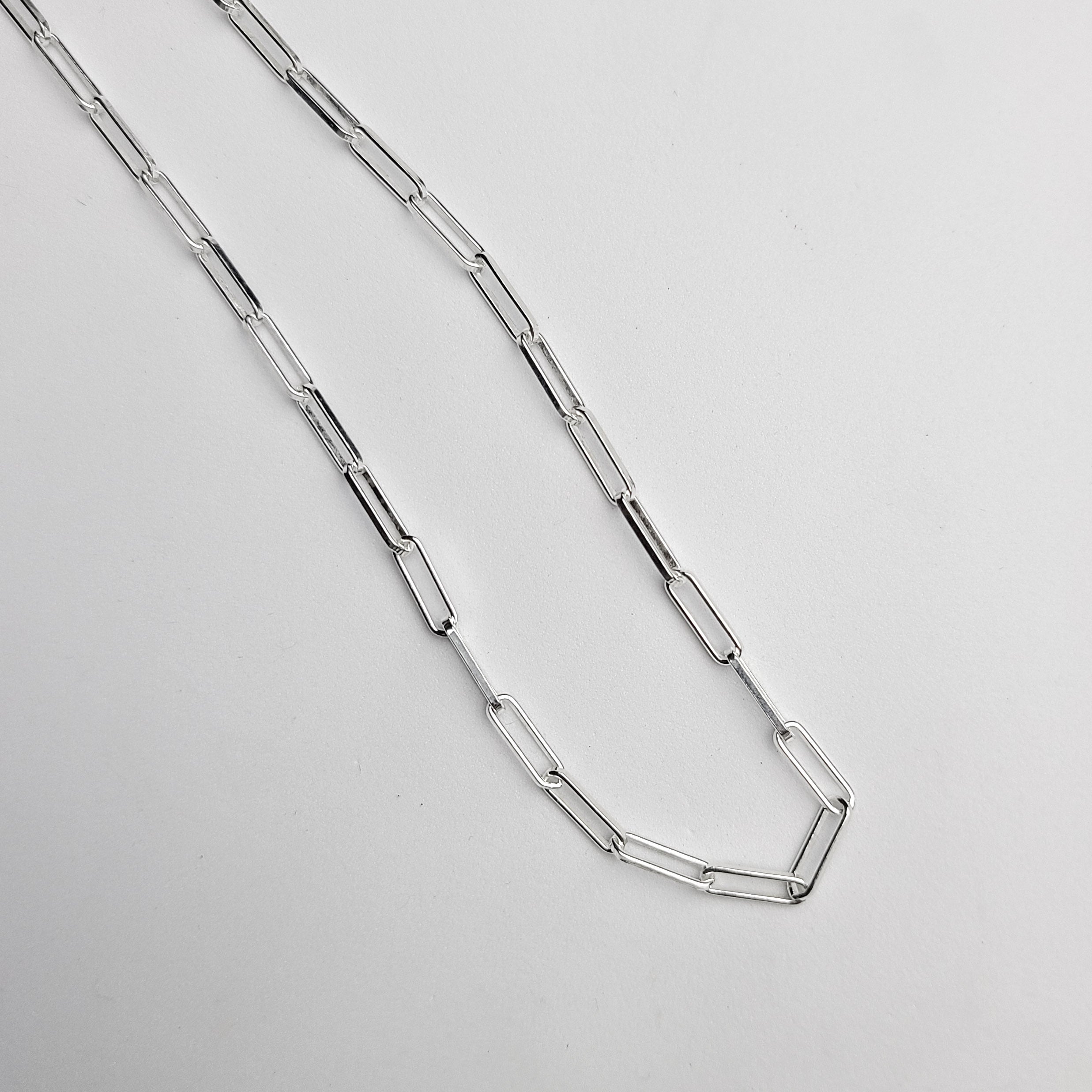 Collection of Thin Paper Clip Chain in a gallery layout