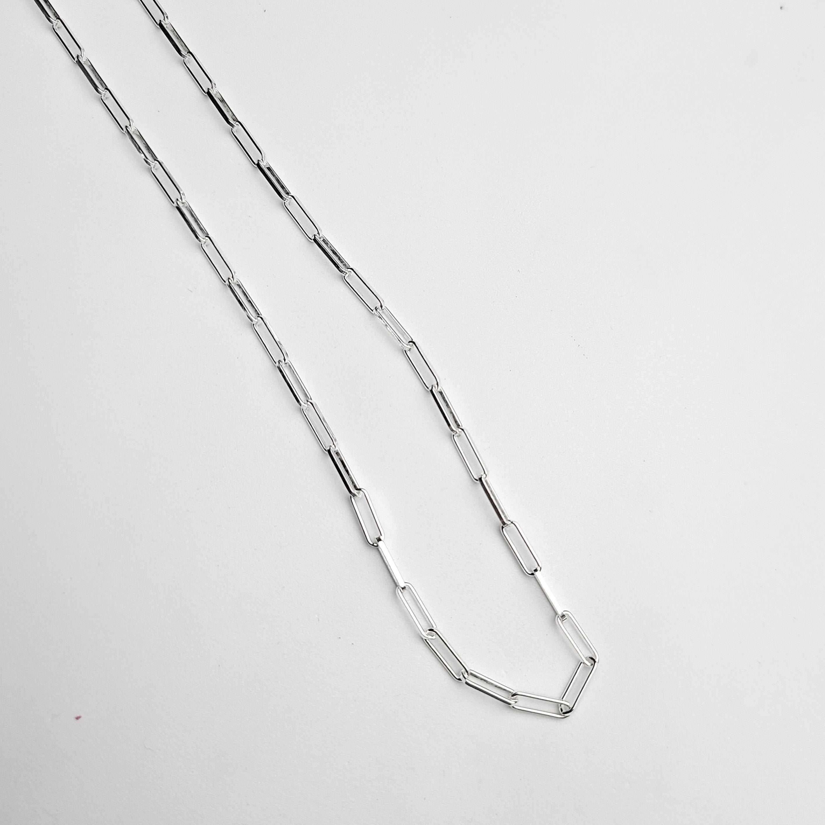 Collection of Thin Paper Clip Chain in a gallery layout