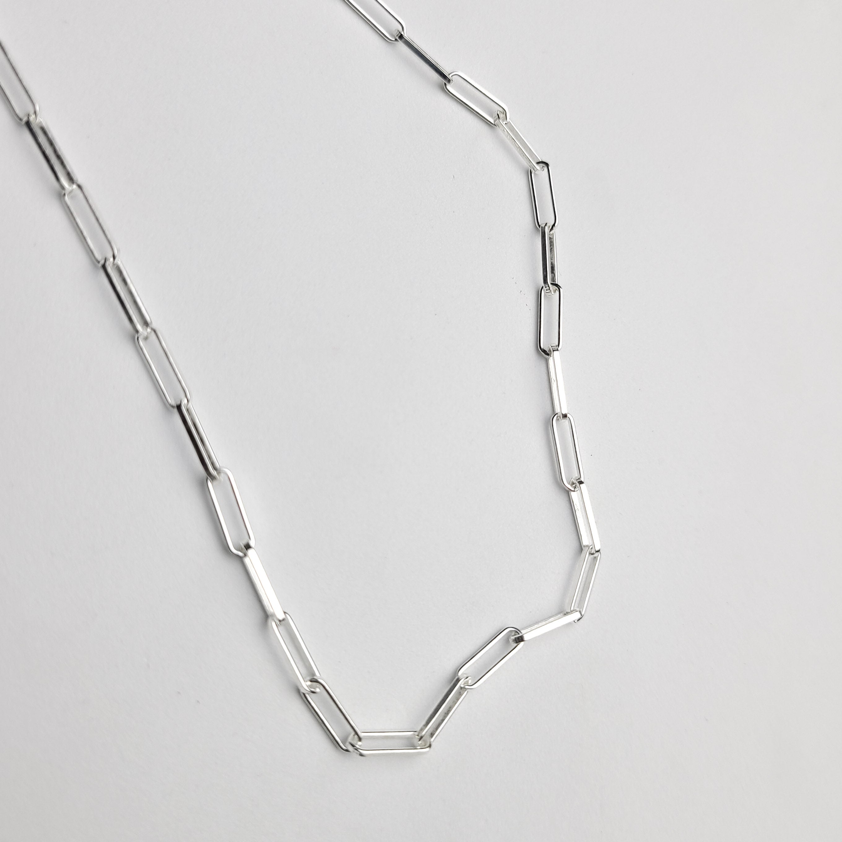 Collection of Thin Paper Clip Chain in a gallery layout