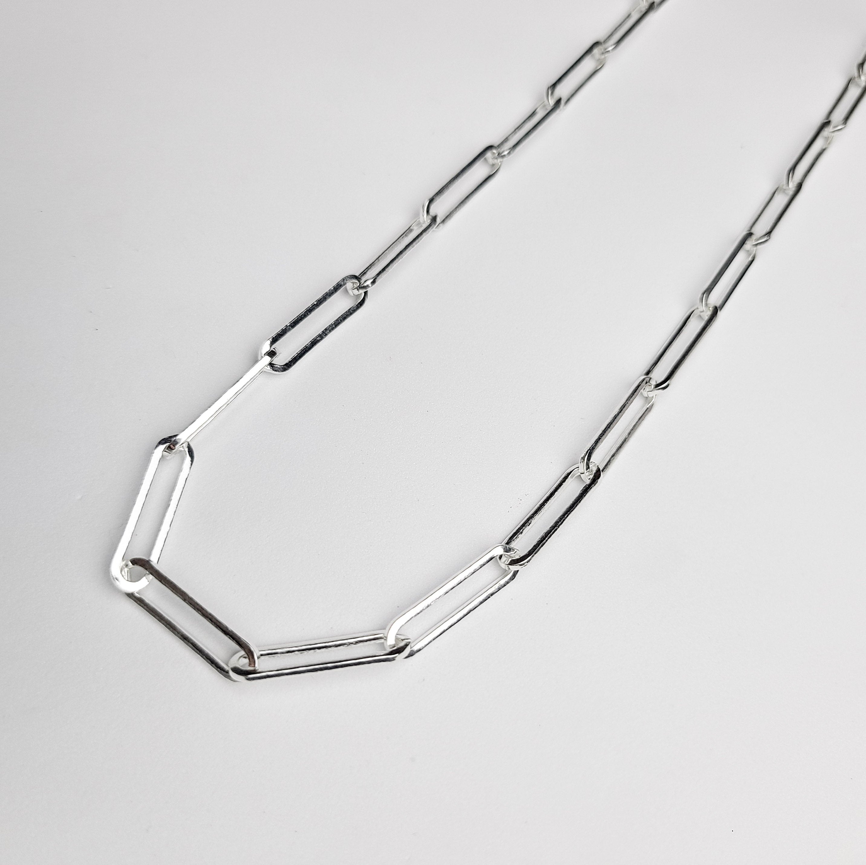 Collection of 6mm Wide Paperclip Chain in a gallery layout