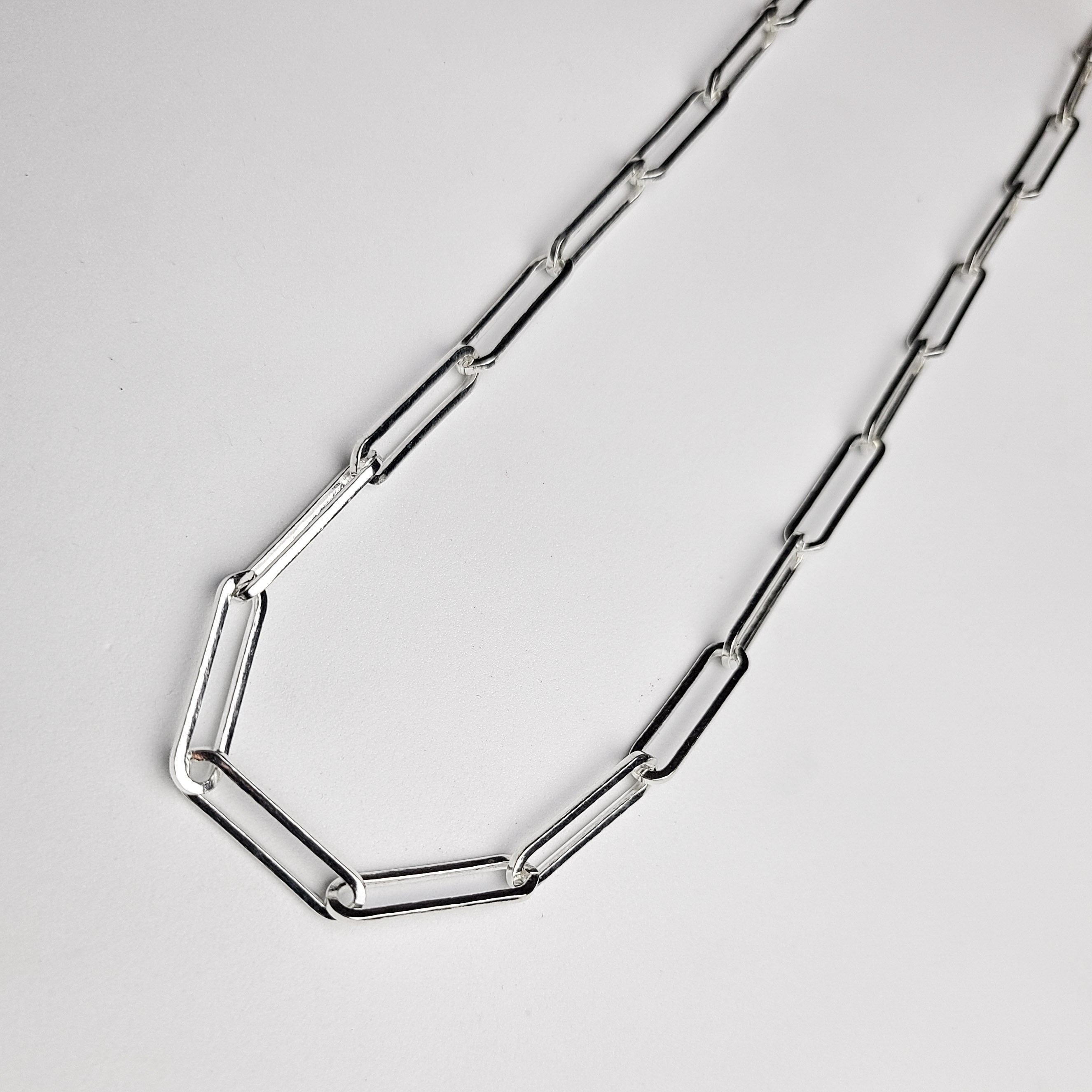 Collection of 6mm Wide Paperclip Chain in a gallery layout
