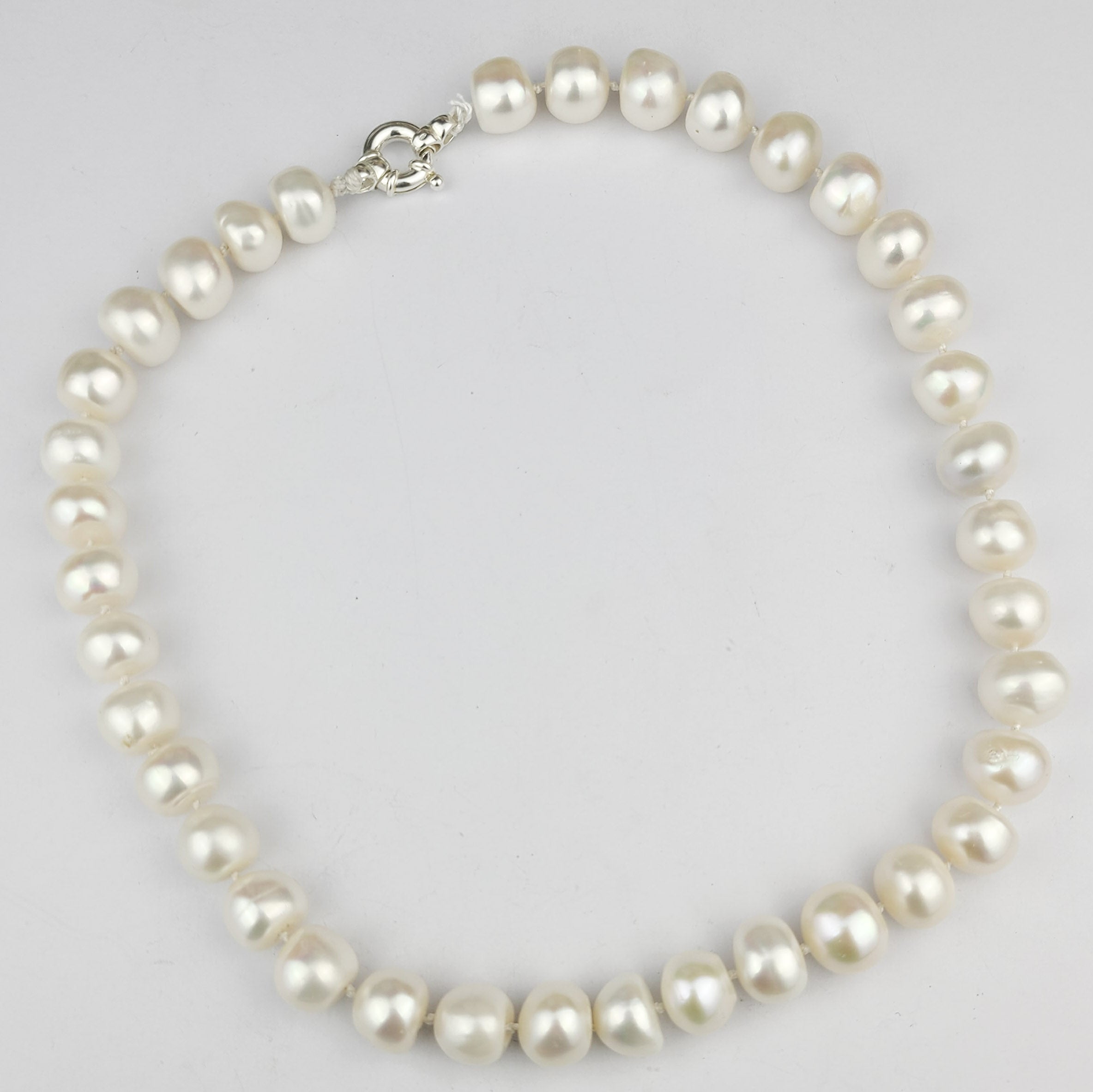 Collection of Big Fresh Water Pearl Necklace in a gallery layout