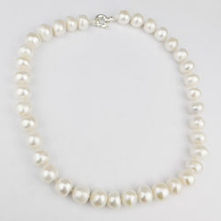 Collection of Big Fresh Water Pearl Necklace in a gallery layout