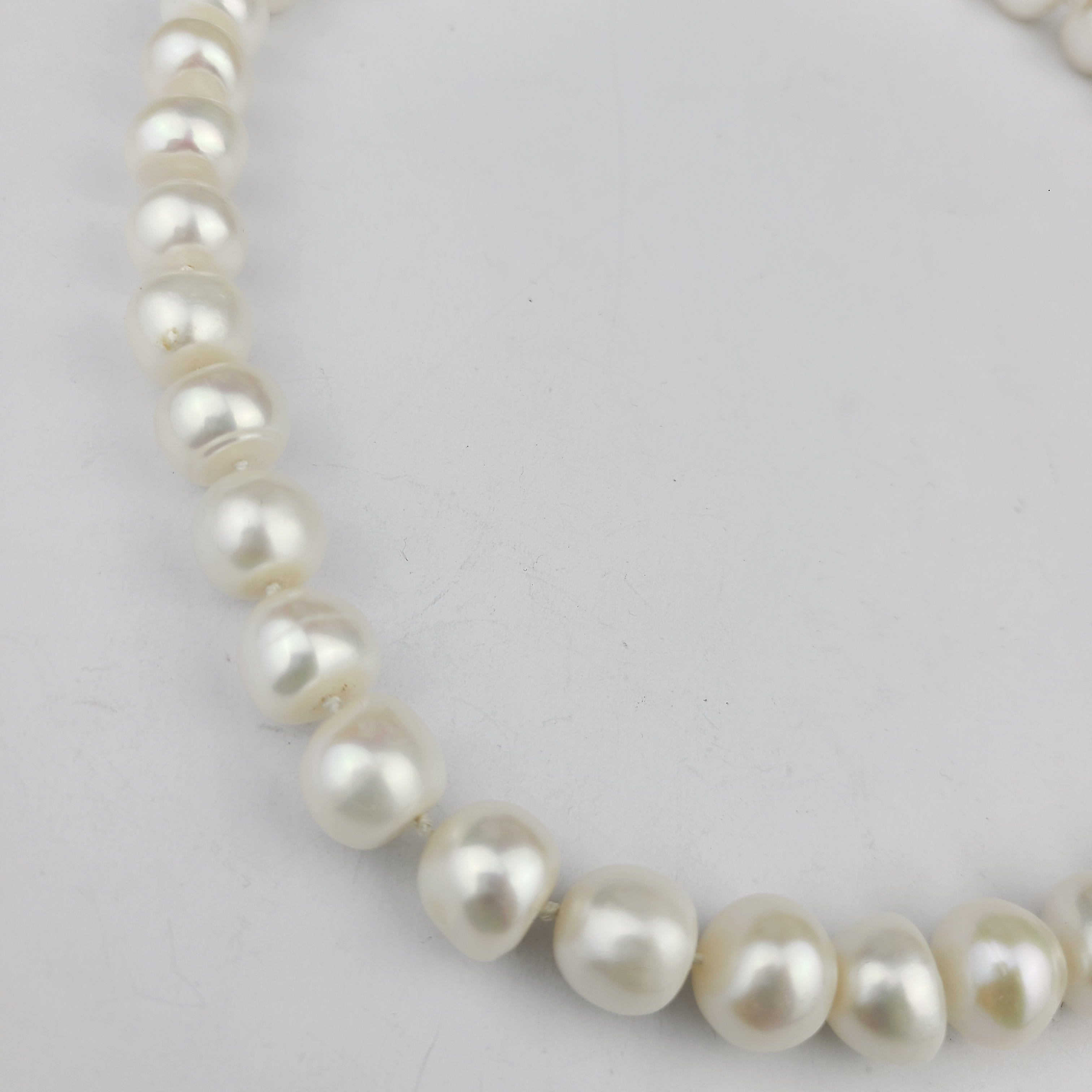 Collection of Big Fresh Water Pearl Necklace in a gallery layout